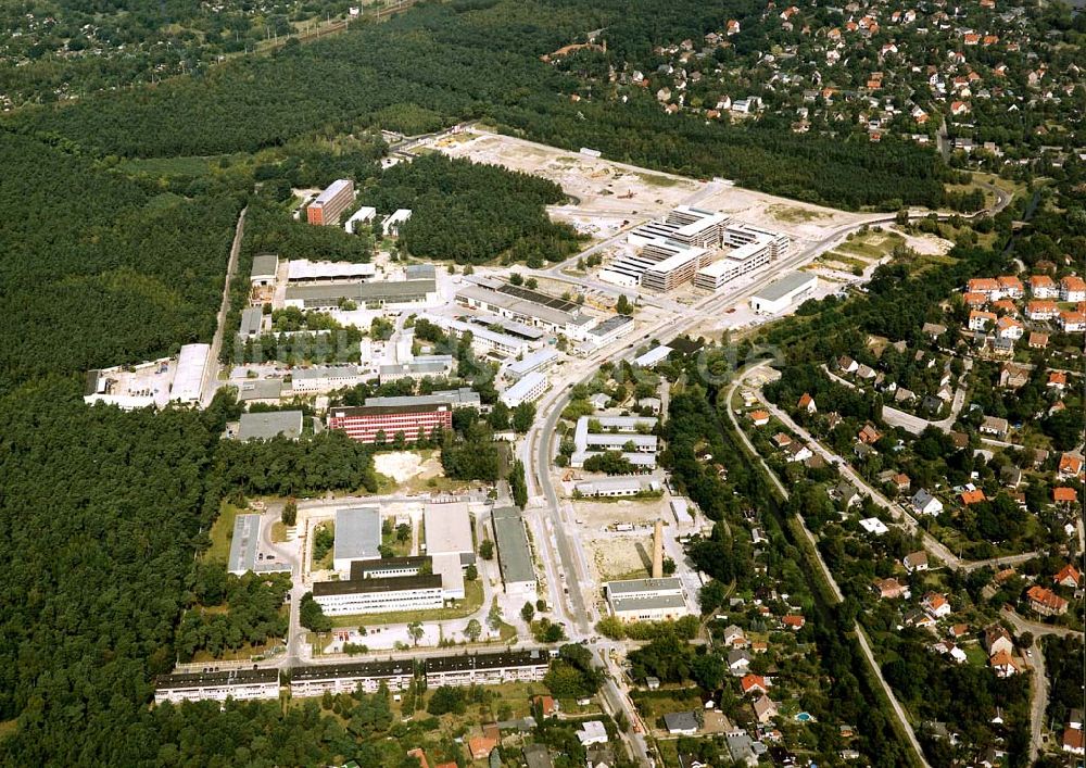 Luftaufnahme Berlin-Köpenick - Umbau des Innovationspark Wuhlheide in Berlin-Köpenick.