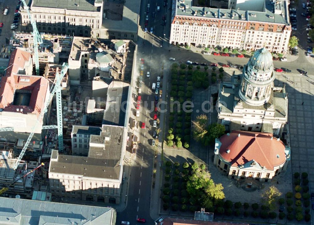 Berlin von oben - Umbau der Kreditanstalt für Wiederaufbau am Gendarmenmarkt.