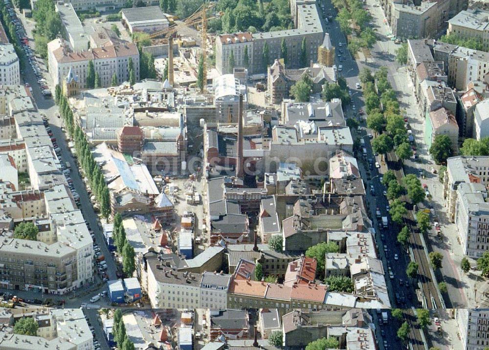 Luftbild Berlin - Prenzlauer Berg - Umbau der Kulturbrauerei an der Schönhauser Allee in Berlin-Prenzlauer Berg