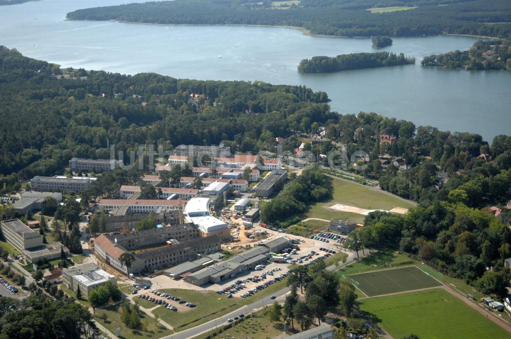 Bad Saarow aus der Vogelperspektive: Umbau und Modernisierung des HELIOS Klinikum Bad Saarow