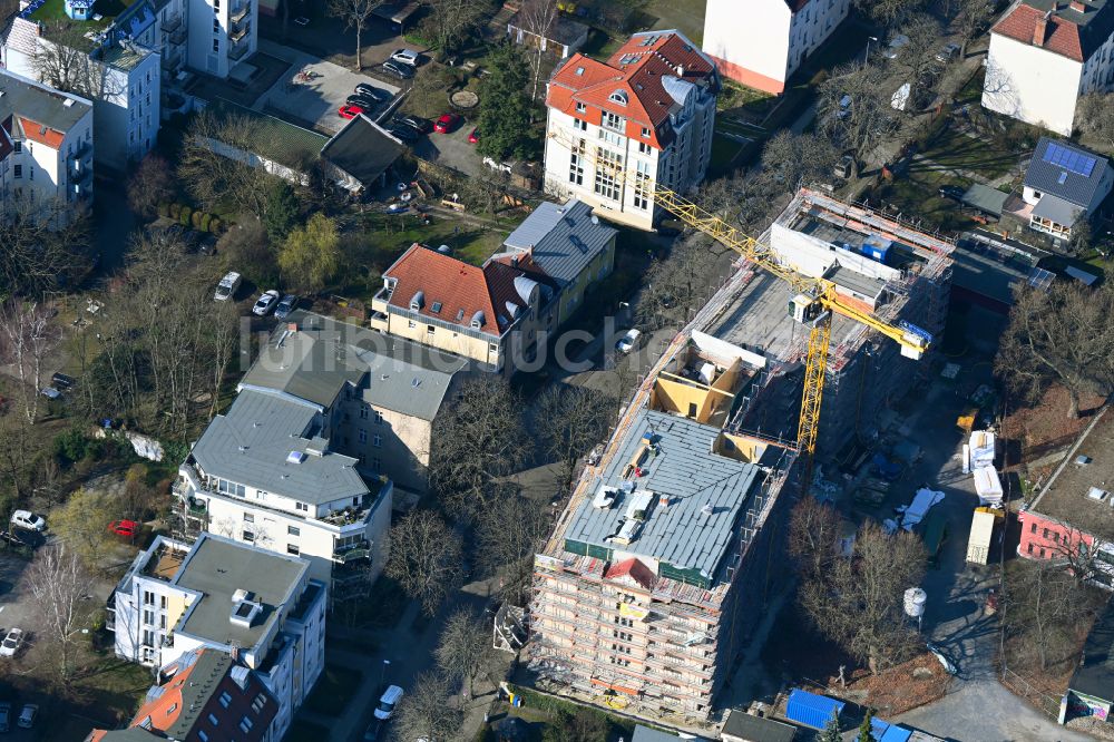 Berlin von oben - Umbau und Modernisierung des Schulgebäudes der Grundschule im Hasengrund Berlin, Deutschland