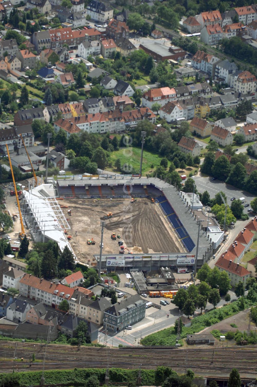 Luftaufnahme OSNABRÜCK - Umbau der osnatel ARENA des VfL Osnabrück