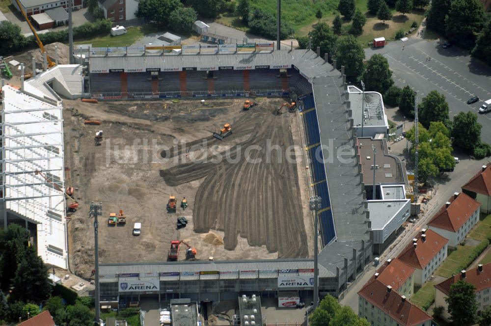 Luftbild OSNABRÜCK - Umbau der osnatel ARENA des VfL Osnabrück