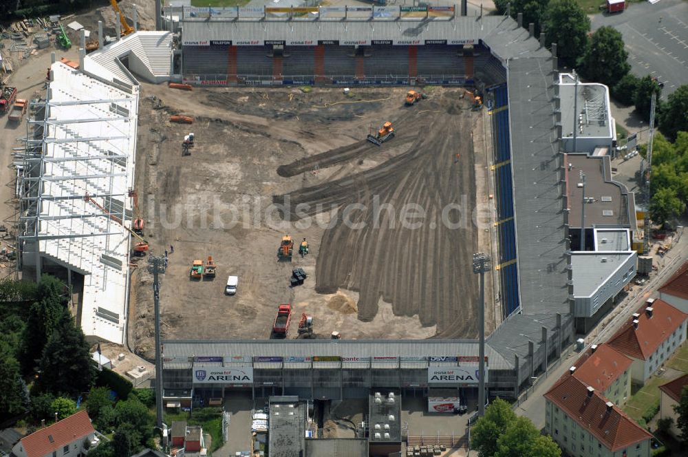 Luftaufnahme OSNABRÜCK - Umbau der osnatel ARENA des VfL Osnabrück