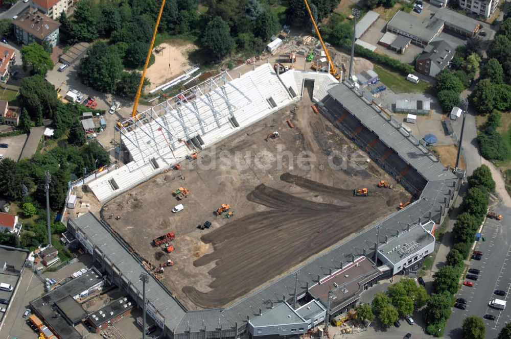 Luftbild OSNABRÜCK - Umbau der osnatel ARENA des VfL Osnabrück