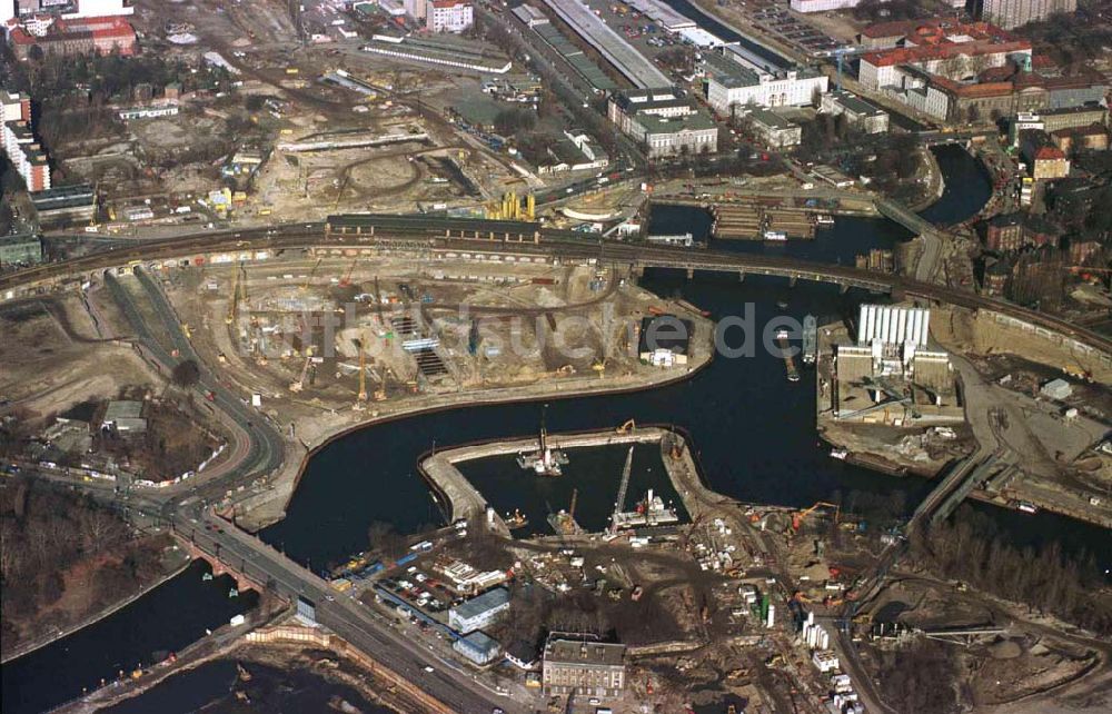 Berlin aus der Vogelperspektive: Umbau des Reichstages und des Spreebogens zum Regierungsviertel