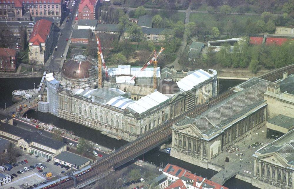 Luftbild Berlin - Umbau und Rekonsrtruktion der Berliner Museumsinsel.