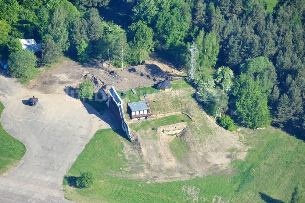 Werneuchen von oben - Umbau und Sanierung eines Shelter / Hangar am Flugplatz Werneuchen