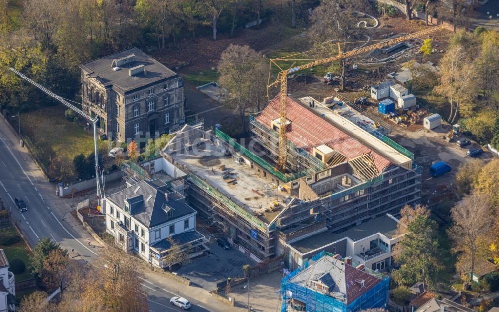 Witten aus der Vogelperspektive: Umbau und Sanierung des Werksgelände der alten Fabrik zu einem Wohnquartier mit City-Lofts an der Ruhrstraße in Witten im Bundesland Nordrhein-Westfalen, Deutschland