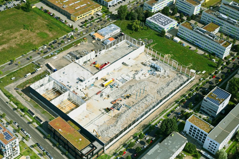 Luftbild Berlin - Umbau des Werksgelände der Soltecture GmbH in Berlin, Deutschland