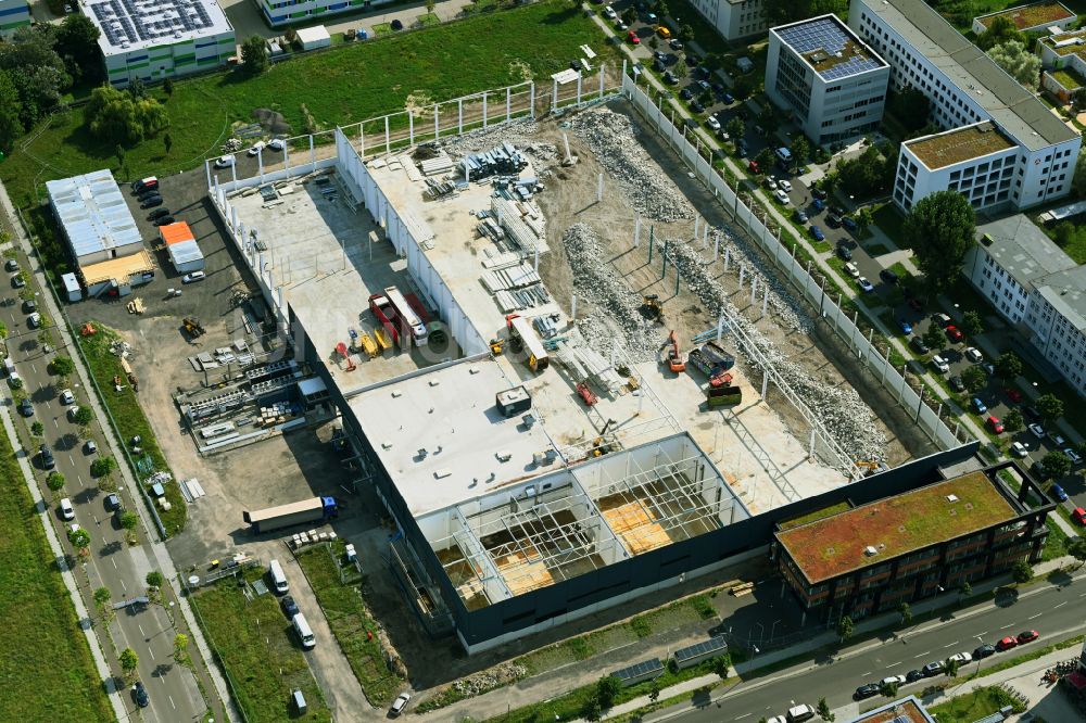 Luftbild Berlin - Umbau des Werksgelände der Soltecture GmbH in Berlin, Deutschland