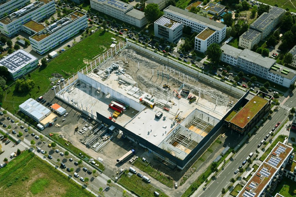 Luftaufnahme Berlin - Umbau des Werksgelände der Soltecture GmbH in Berlin, Deutschland