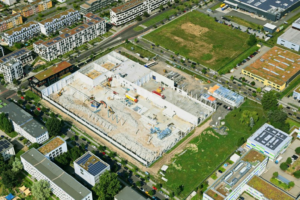 Luftbild Berlin - Umbau des Werksgelände der Soltecture GmbH in Berlin, Deutschland