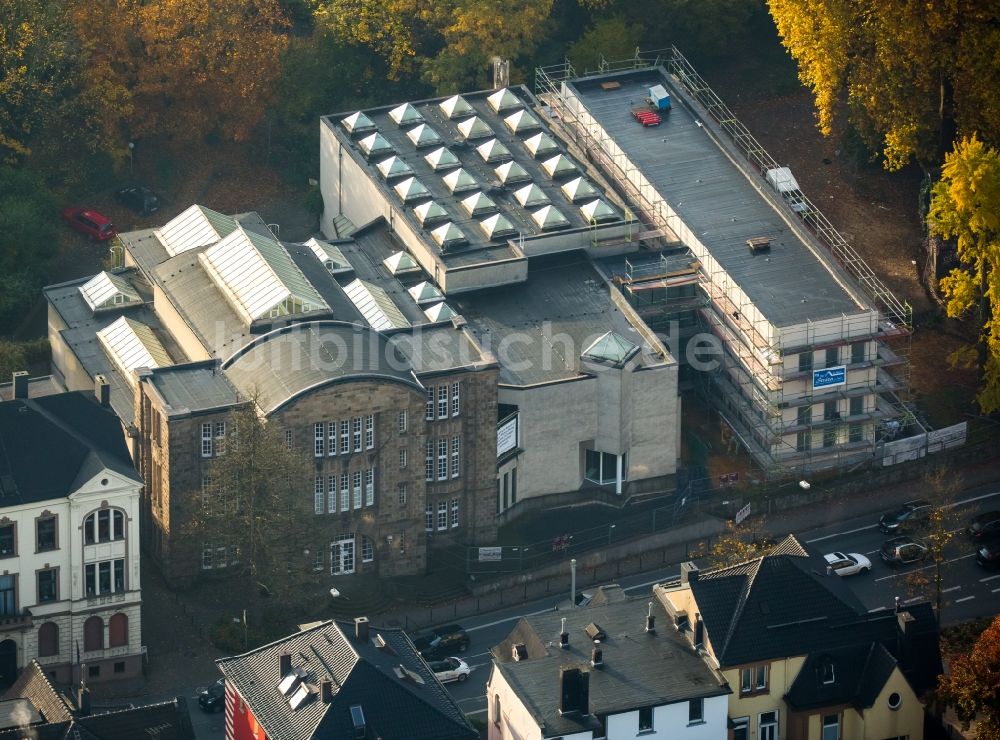 Witten aus der Vogelperspektive: Umbauarbeiten und Bauarbeiten am Museums- Gebäude- Ensemble des Märkischen Museums in Witten im Bundesland Nordrhein-Westfalen