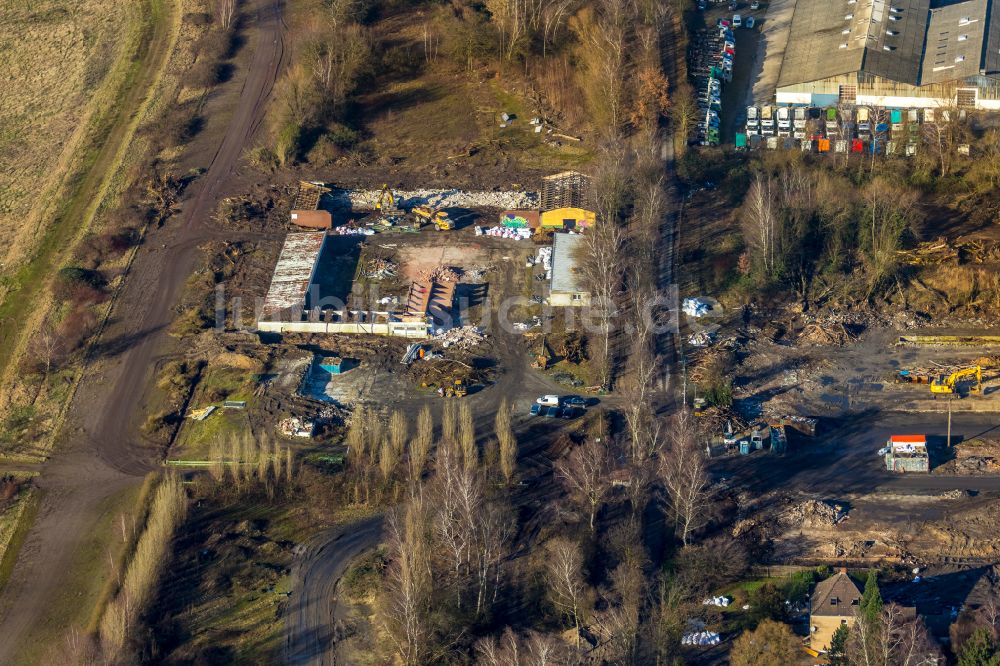 Luftaufnahme Recklinghausen - Umbauarbeiten am Gelände der ehemaligen Trabrennbahn in Recklinghausen im Bundesland Nordrhein-Westfalen, Deutschland