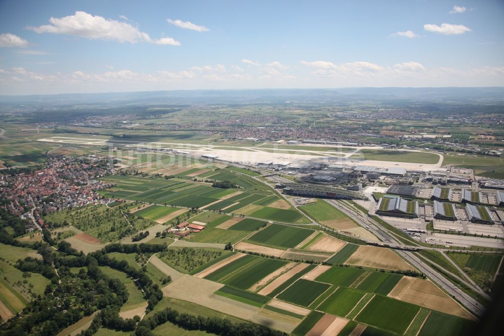 Luftbild Stuttgart - Umfeld am Flughafen Stuttgart im Bundesland Baden-Württemberg