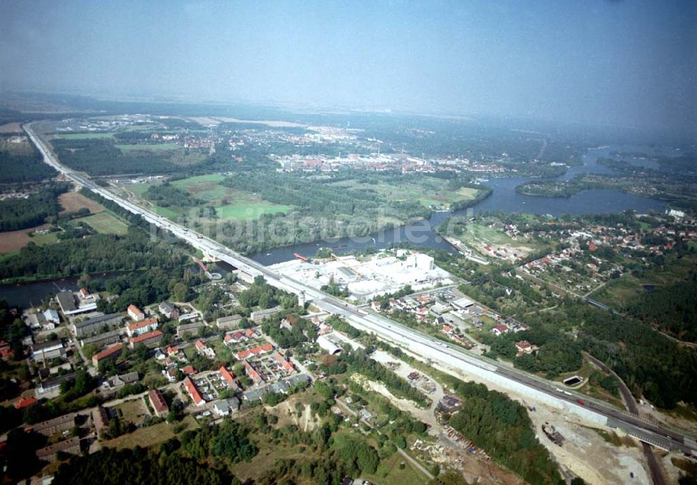 Luftbild Königs Wusterhausen - Umgebauter Südl. Berliner Ring (A10) bei Königs Wusterhausen