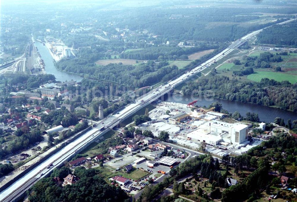 Königs Wusterhausen von oben - Umgebauter Südl. Berliner Ring (A10) bei Königs Wusterhausen