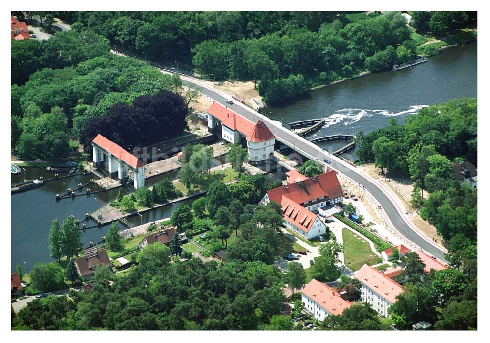 Luftaufnahme Klein Machnow / BRB - Umgehungsbrücke an der Schleuse Klein Machnow