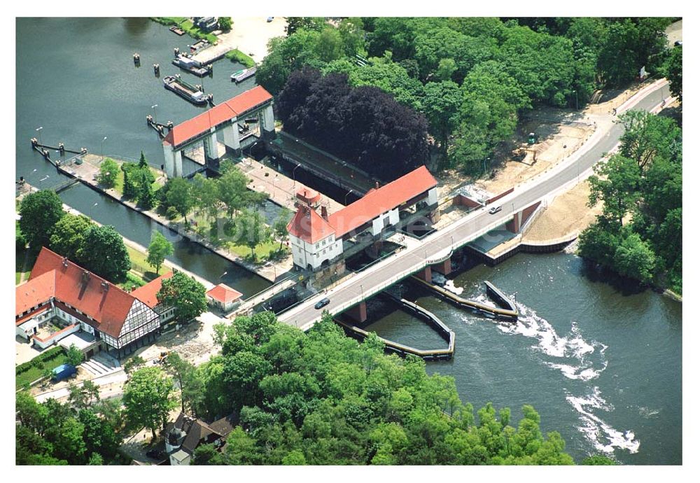 Luftbild Klein Machnow / BRB - Umgehungsbrücke an der Schleuse Klein Machnow