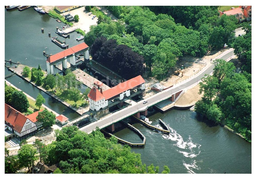 Luftaufnahme Klein Machnow / BRB - Umgehungsbrücke an der Schleuse Klein Machnow