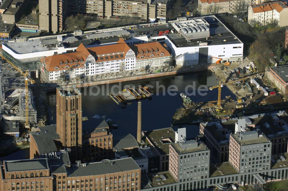 Berlin aus der Vogelperspektive: Umgestaltung des Tempelhofer Hafens in Berlin