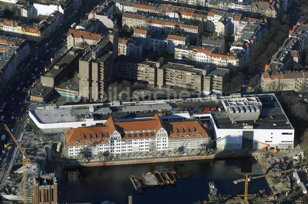 Luftbild Berlin - Umgestaltung des Tempelhofer Hafens in Berlin