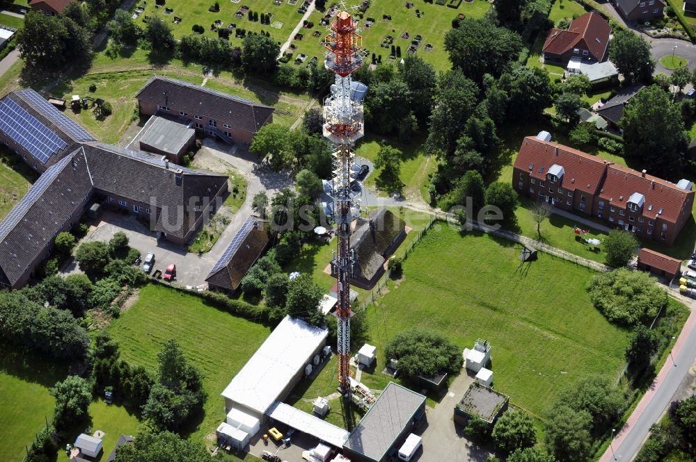 Luftaufnahme Garding - Umsetzer / Sendemast Garding / Eiderstedt