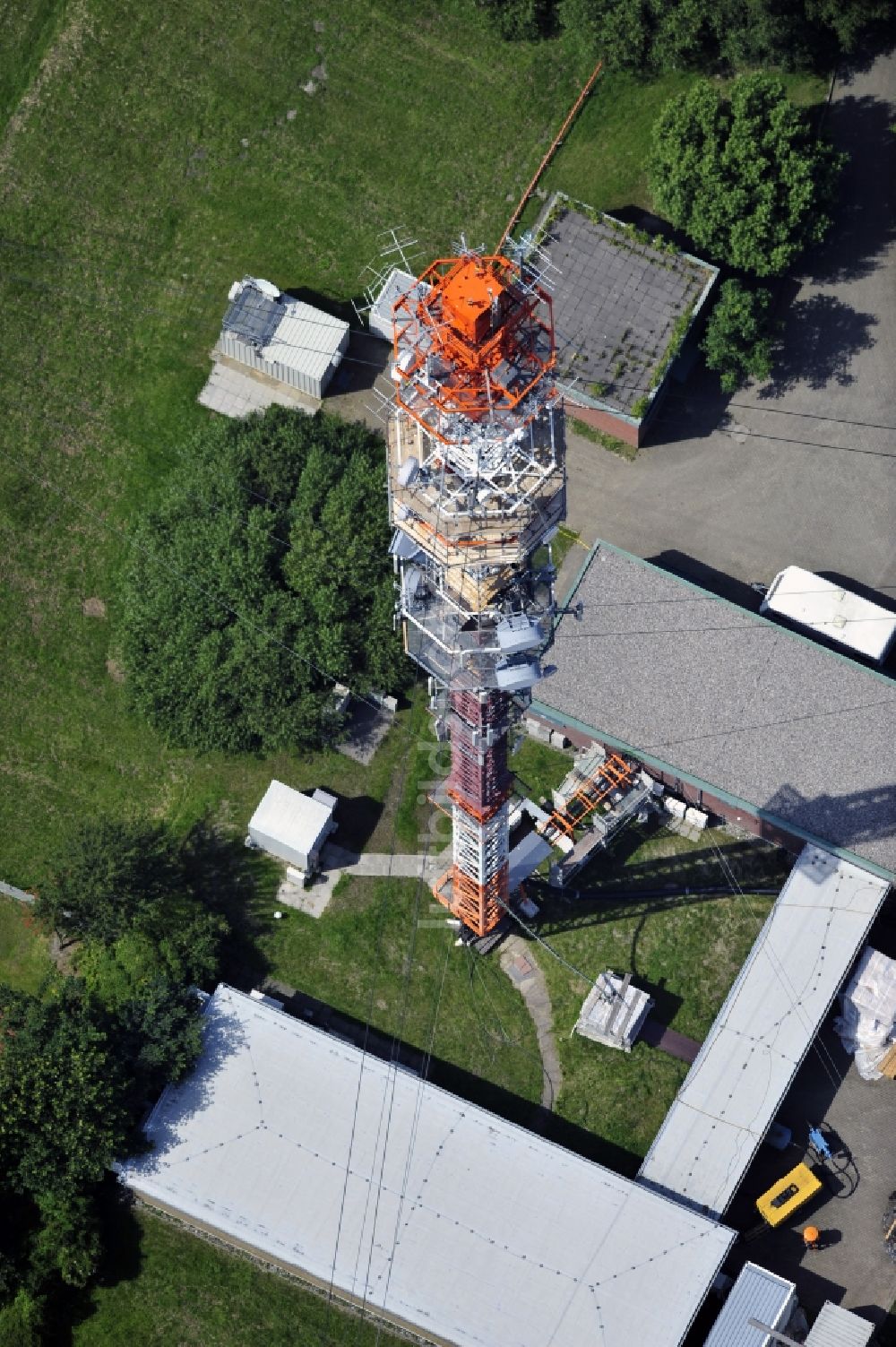 Luftaufnahme Garding - Umsetzer / Sendemast Garding / Eiderstedt