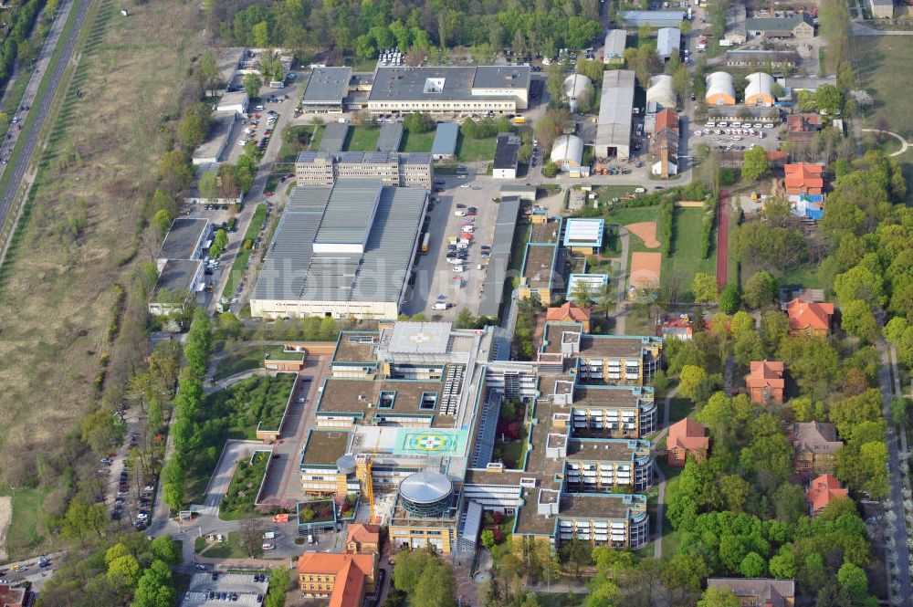 Luftbild Berlin - Marzahn - Unfallkrankenhaus Berlin UKB Marzahn