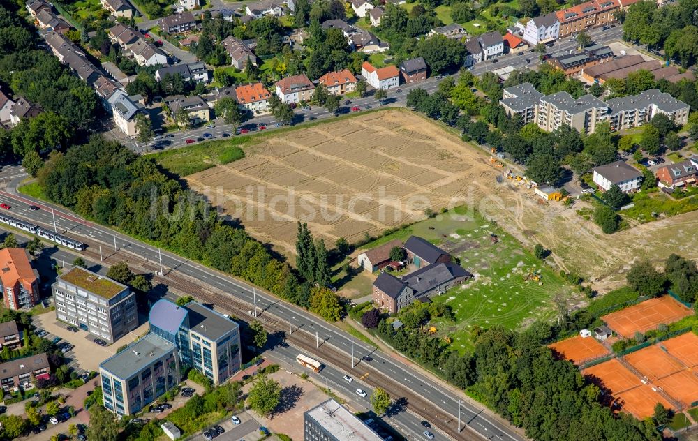 Luftbild Bochum - Ungenutzter Acker in Bochum im Bundesland Nordrhein-Westfalen