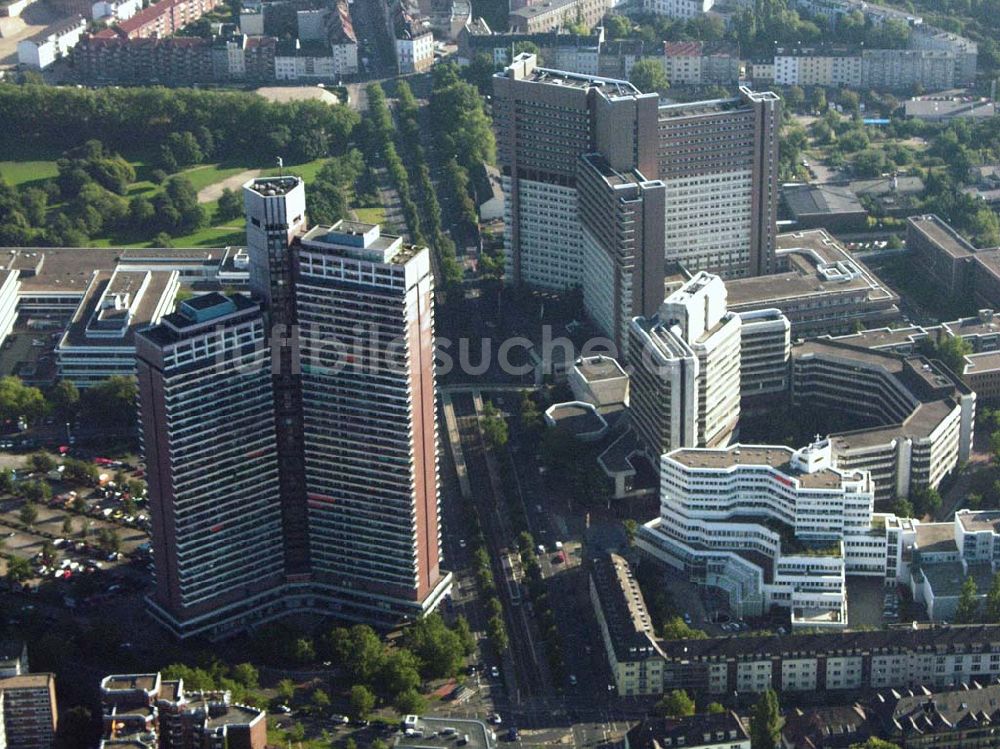 Köln von oben - Uni-Center und Justiz-Zentrum - Köln (NRW)