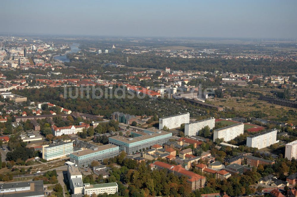 Magdeburg von oben - Uniklinik Magdeburg