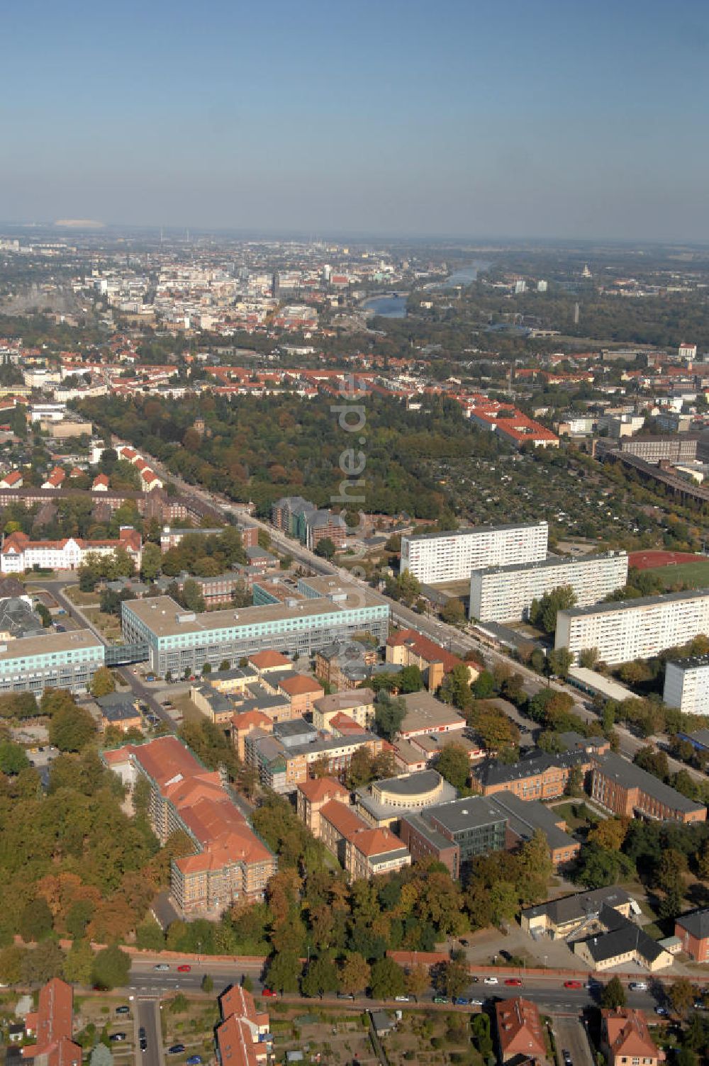 Luftaufnahme Magdeburg - Uniklinik Magdeburg