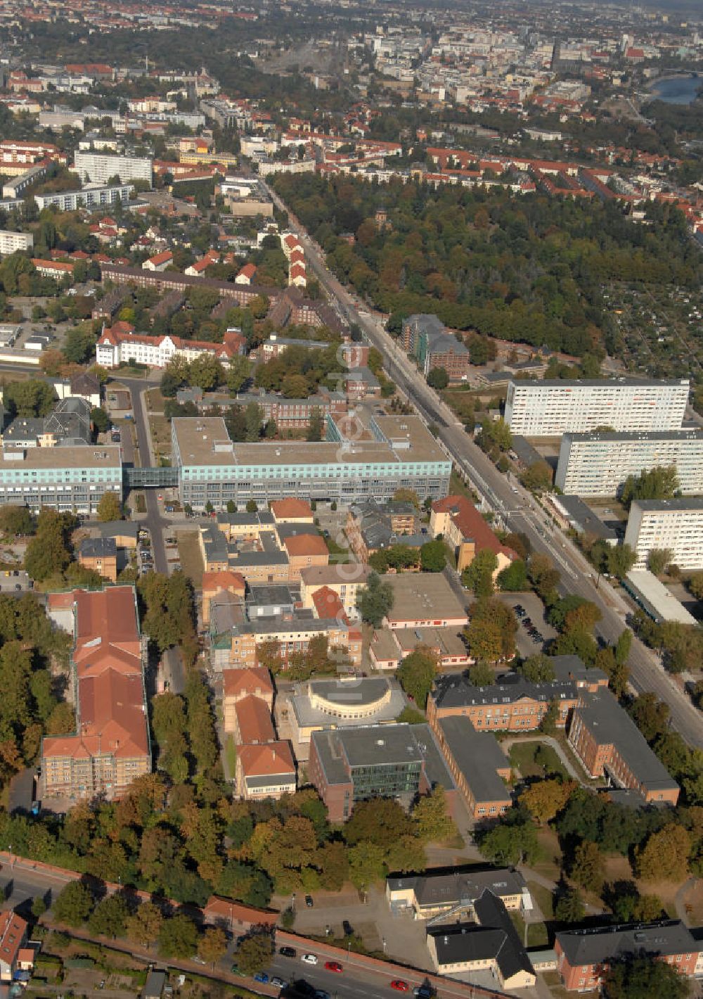 Luftbild Magdeburg - Uniklinik Magdeburg