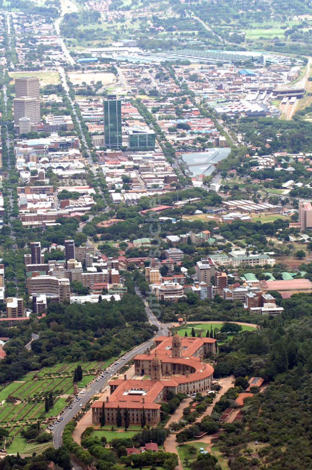 Pretoria von oben - Union Buildings in Pretoria Südafrika / Soth Africa