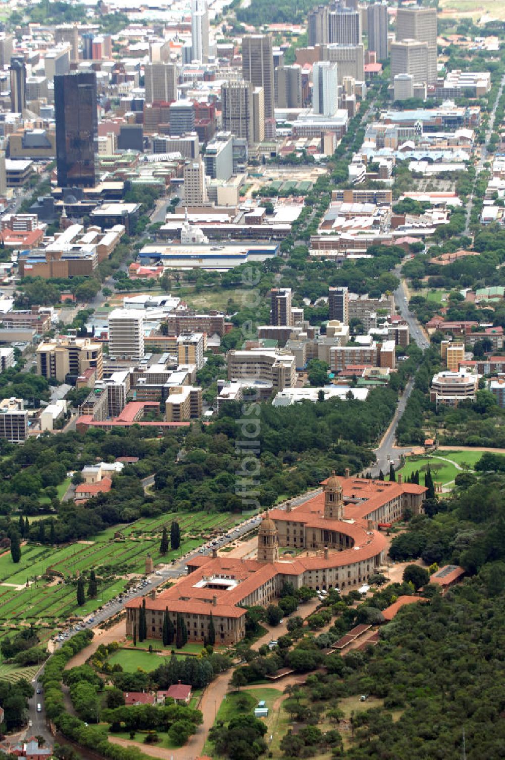 Pretoria aus der Vogelperspektive: Union Buildings in Pretoria Südafrika / Soth Africa