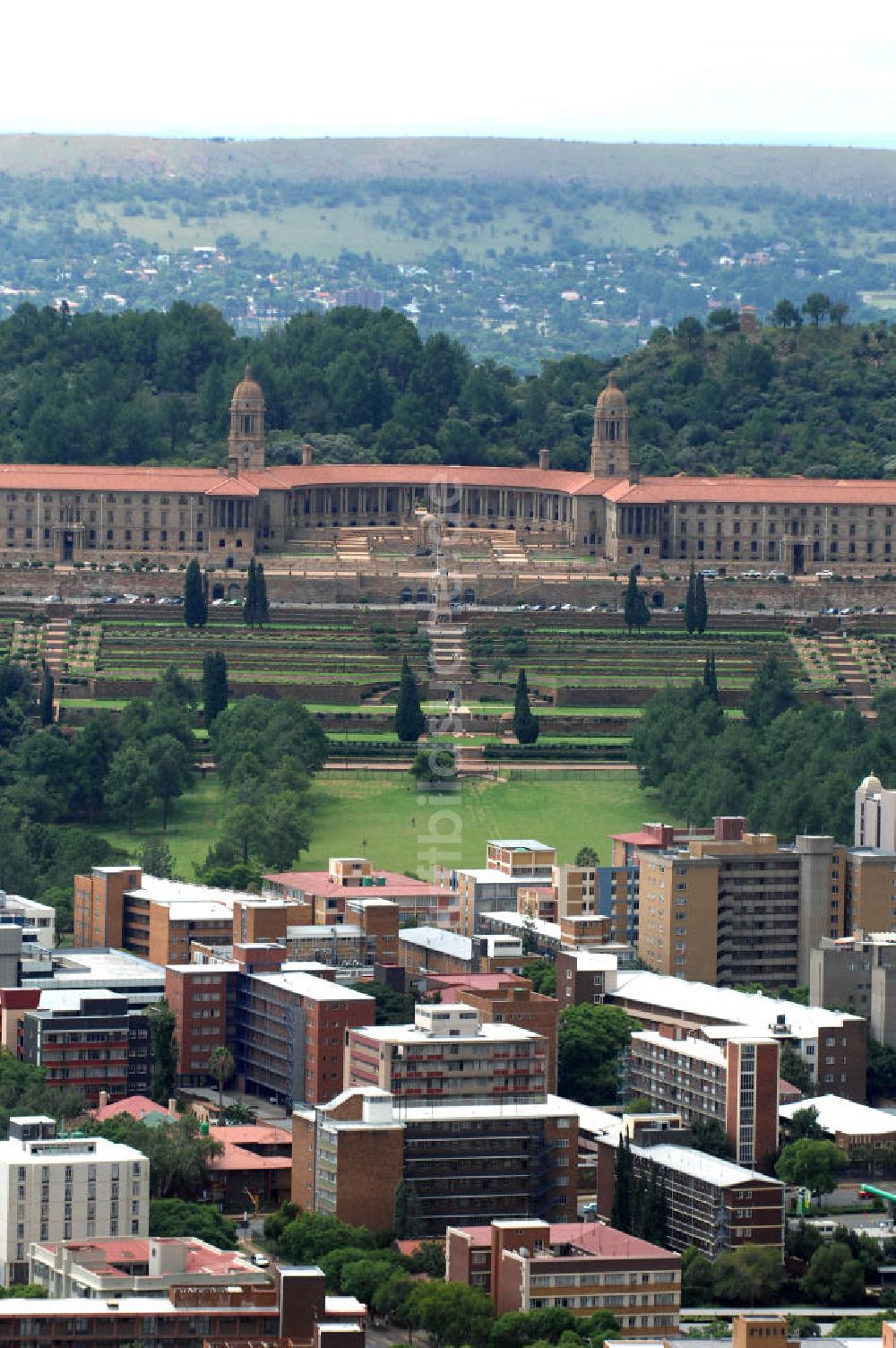 Luftaufnahme Pretoria - Union Buildings in Pretoria Südafrika / Soth Africa