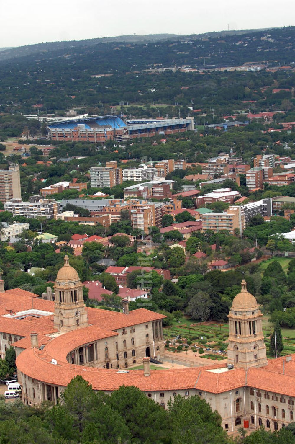 Luftaufnahme Pretoria - Union Buildings in Pretoria Südafrika / Soth Africa