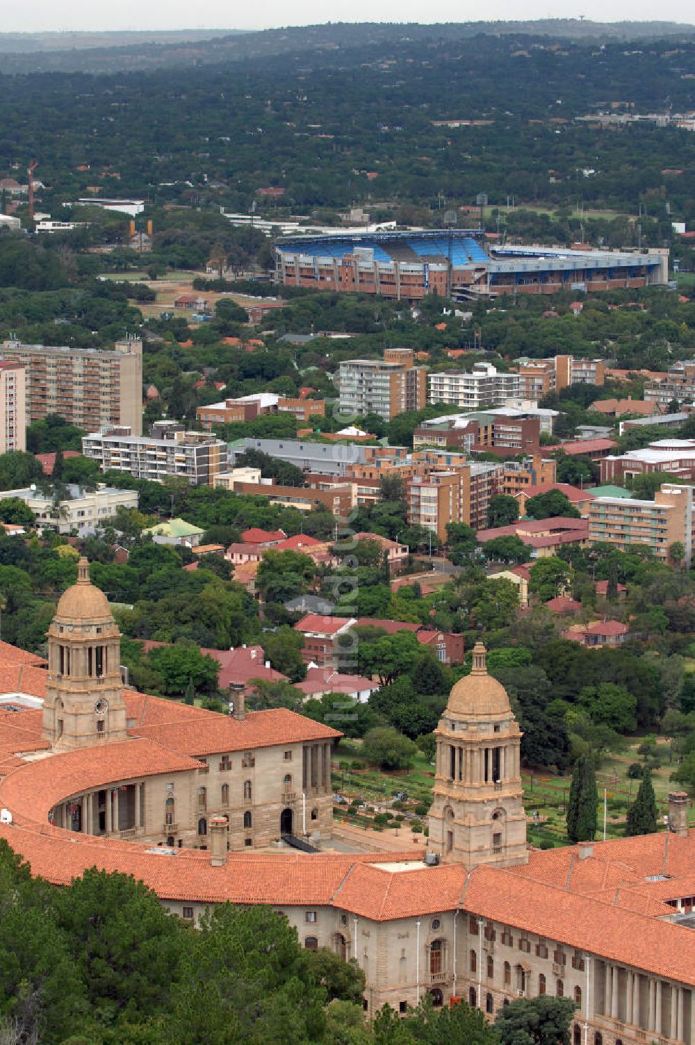 Pretoria von oben - Union Buildings in Pretoria Südafrika / Soth Africa