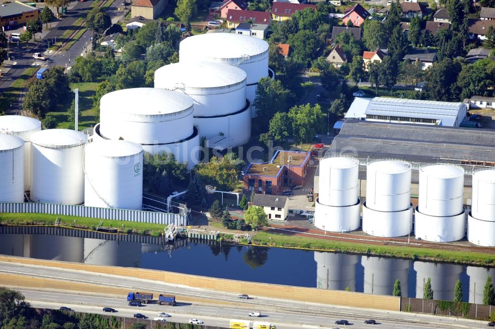 Luftaufnahme Berlin - UNITANK Tanklager Rudow in Berlin