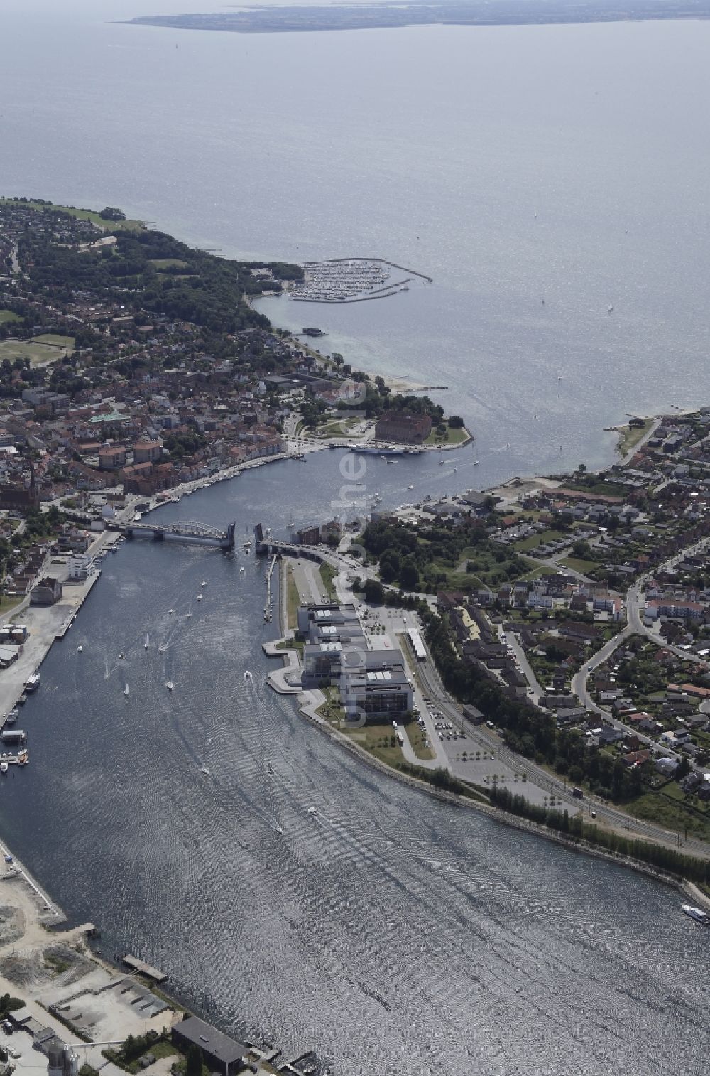 Luftaufnahme Sonderburg - Universität Alsion am Alssund in Sonderburg in Dänemark