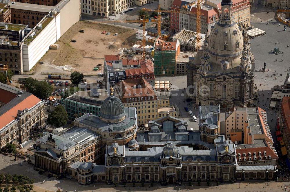 Luftaufnahme Dresden - Universität und Frauenkirche Dresden