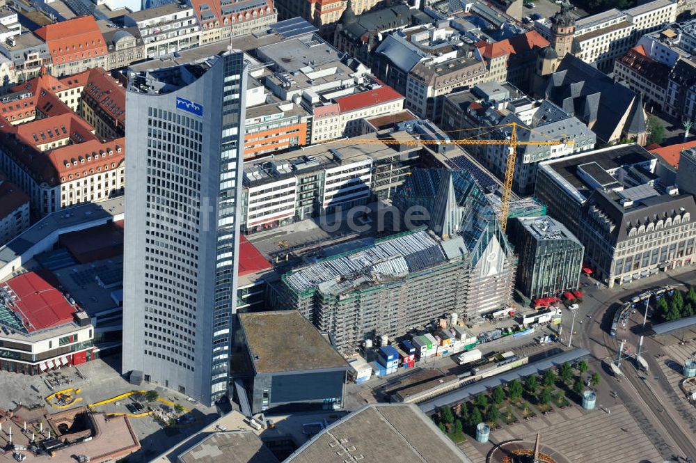 Luftbild Leipzig - Universitäts-Baustelle in Leipzig