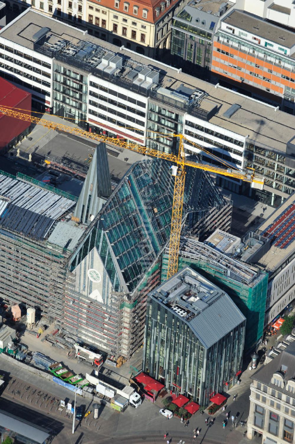 Leipzig aus der Vogelperspektive: Universitäts-Baustelle in Leipzig