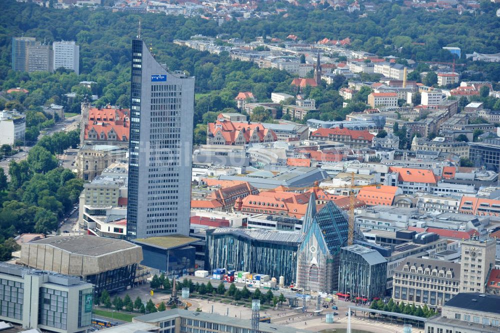 Luftaufnahme Leipzig - Universitäts-Baustelle in Leipzig