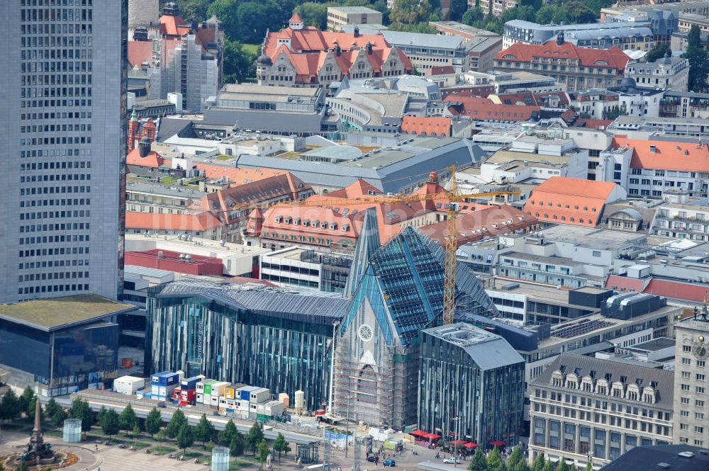 Leipzig von oben - Universitäts-Baustelle in Leipzig