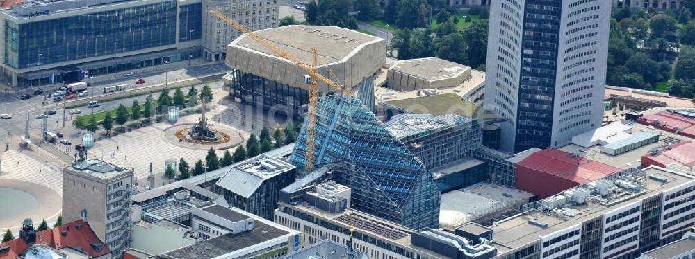 Luftbild Leipzig - Universitäts-Baustelle in Leipzig