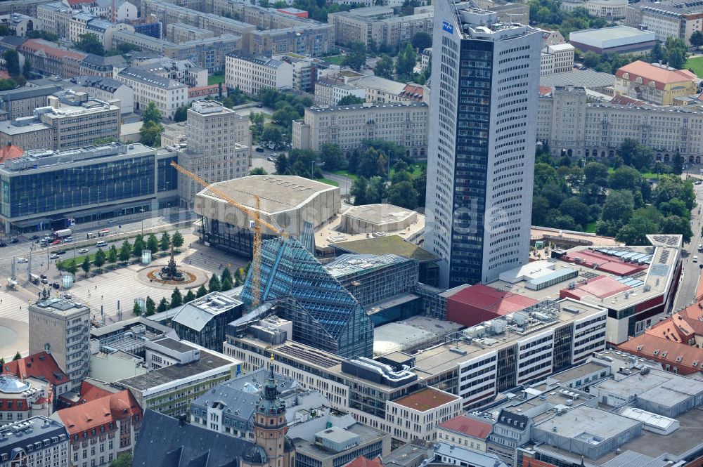 Luftaufnahme Leipzig - Universitäts-Baustelle in Leipzig