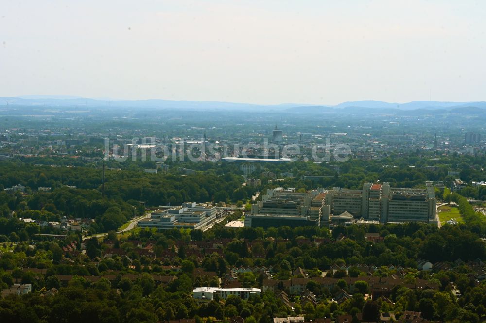 Bielefeld aus der Vogelperspektive: Universitäts- Bereich in Bielefeld im Bundesland Nordrhein-Westfalen, Deutschland